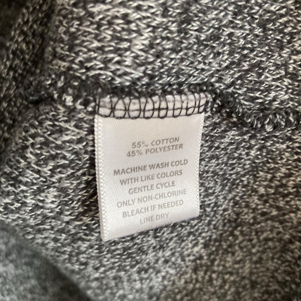 MV Sports Mammoth Gray White Terrycloth Slim Lightweight Hoodie Size Medium - Picture 12 of 16